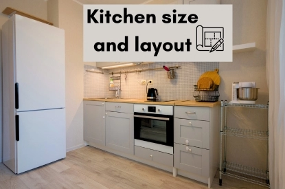 A well-organized kitchen showcasing a sink, refrigerator, and microwave, emphasizing a functional and spacious design.