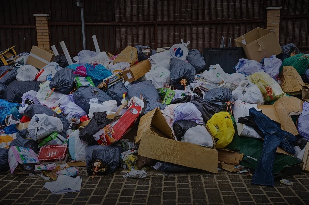 Managing waste effectively prevents situations like this pile of unsorted garbage.