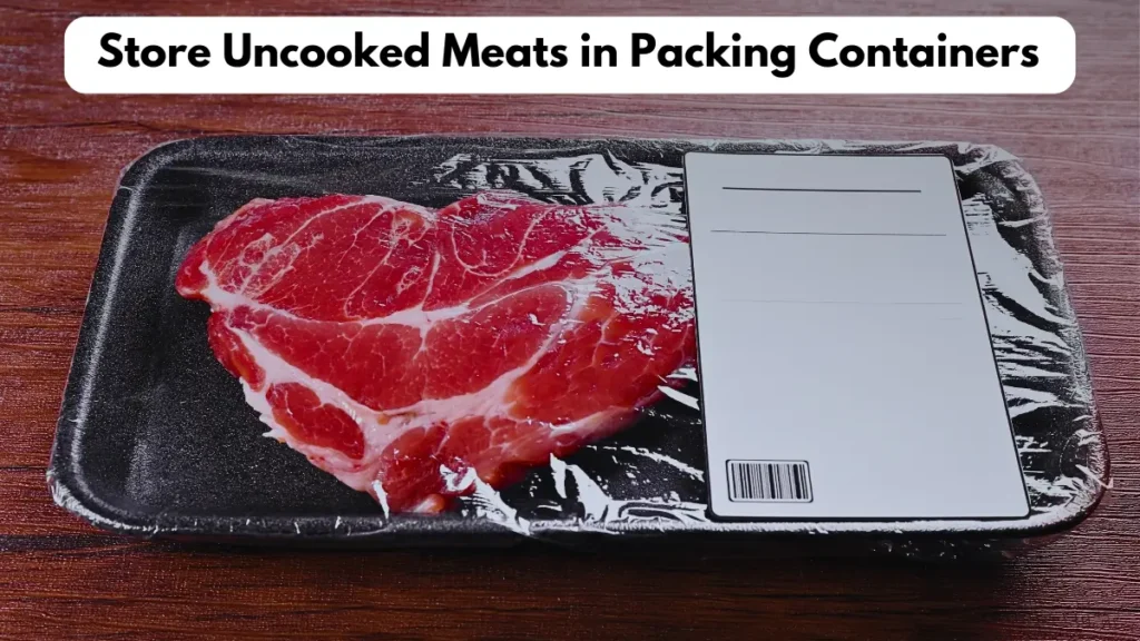 Keep your food fresh and safe during your camping trip by storing uncooked meat in proper containers.