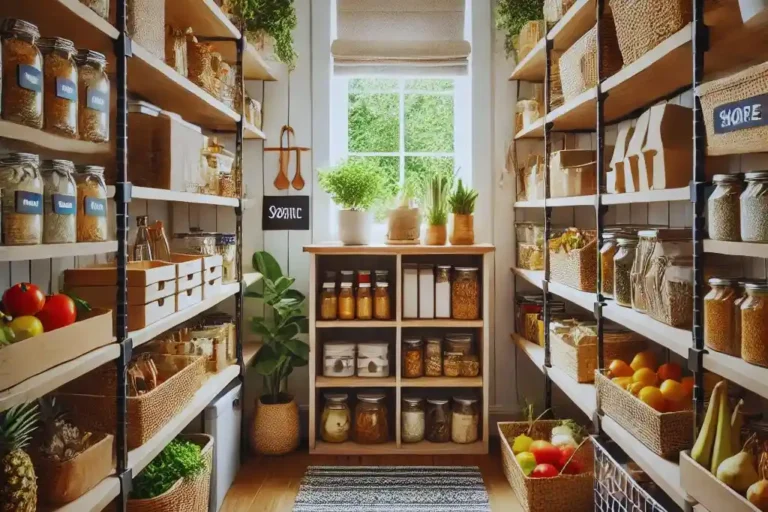 organized walk-in pantry ideas with stylish storage solutions