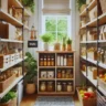 organized walk-in pantry ideas with stylish storage solutions