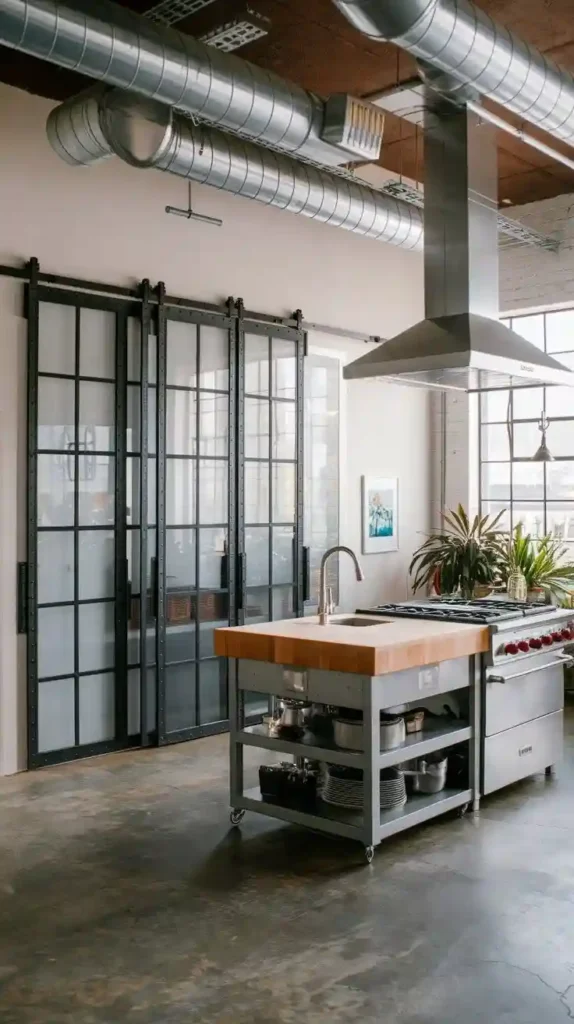 industrial sliding glass doors Pantry Ideas to Transform Your Kitchen